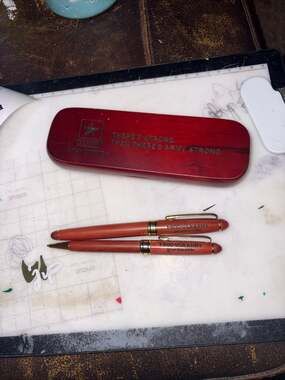 U.S. Army Strong Wood Case Pen and Mechanical Pencil Set GoArmy.com